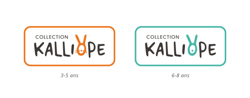 Logo de la collection Kaliope de livres jeunesse audiodécrits.